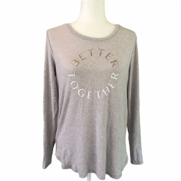 Old Navy Better Together Gray Crewneck Top - Picture 1 of 7